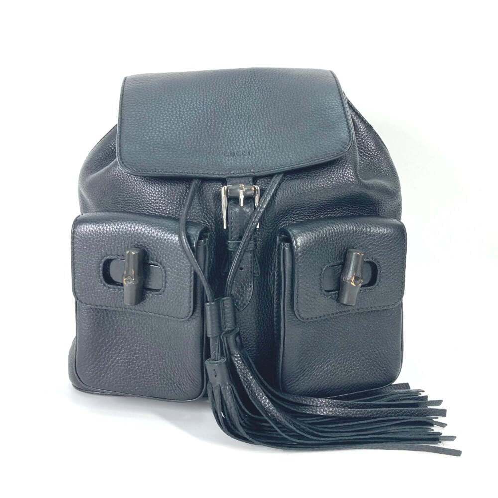 GUCCI Black Bamboo Backpack